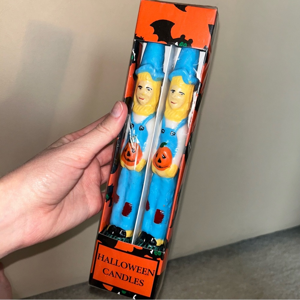 Vintage Halloween taper candles